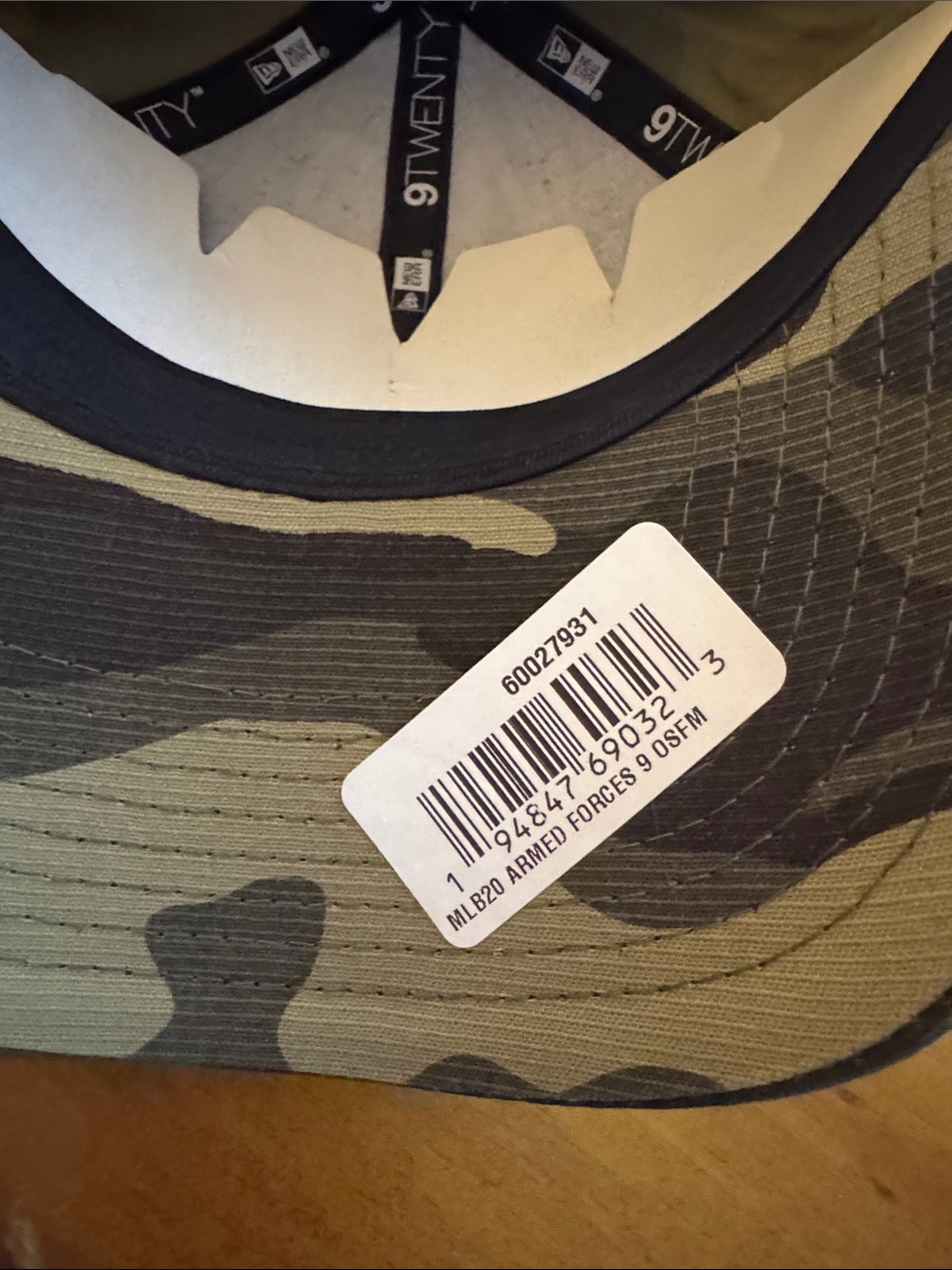 Red Sox New Era Camouflage 9TWENTY Hat Armed Forces Collection - Picture 6 of 8